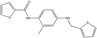 N-{2-methyl-4-[(2-thienylmethyl)amino]phenyl}-2-furamide 구조식 이미지