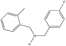 N-(4-fluorobenzyl)-N-(2-methylbenzyl)amine 구조식 이미지