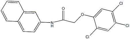 N-(2-naphthyl)-2-(2,4,5-trichlorophenoxy)acetamide 구조식 이미지