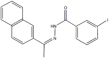 3-iodo-N'-[1-(2-naphthyl)ethylidene]benzohydrazide 구조식 이미지
