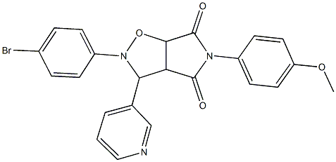 2-(4-bromophenyl)-5-(4-methoxyphenyl)-3-(3-pyridinyl)dihydro-2H-pyrrolo[3,4-d]isoxazole-4,6(3H,5H)-dione 구조식 이미지
