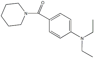 N,N-diethyl-N-[4-(1-piperidinylcarbonyl)phenyl]amine 구조식 이미지