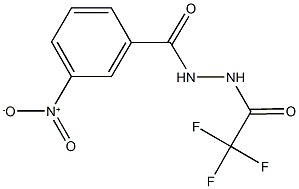 2,2,2-trifluoro-N'-{3-nitrobenzoyl}acetohydrazide Structure