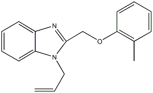 (1-allyl-1H-benzimidazol-2-yl)methyl 2-methylphenyl ether Structure