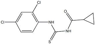 N-(cyclopropylcarbonyl)-N'-(2,4-dichlorophenyl)thiourea 구조식 이미지