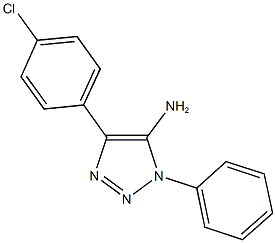 4-(4-chlorophenyl)-1-phenyl-1H-1,2,3-triazol-5-ylamine Structure