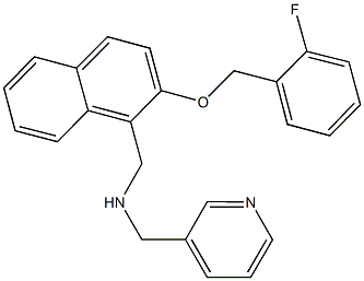 N-({2-[(2-fluorobenzyl)oxy]-1-naphthyl}methyl)-N-(3-pyridinylmethyl)amine 구조식 이미지