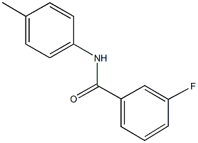 3-fluoro-N-(4-methylphenyl)benzamide 구조식 이미지