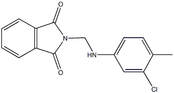 2-[(3-chloro-4-methylanilino)methyl]-1H-isoindole-1,3(2H)-dione Structure