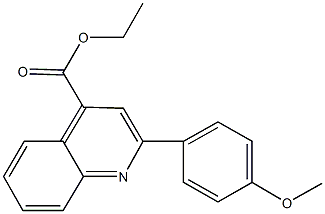 ethyl 2-(4-methoxyphenyl)-4-quinolinecarboxylate Structure