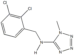 N-(2,3-dichlorobenzyl)-N-(1-methyl-1H-tetraazol-5-yl)amine 구조식 이미지