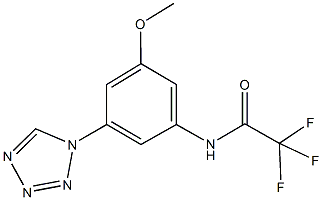 2,2,2-trifluoro-N-[3-methoxy-5-(1H-tetraazol-1-yl)phenyl]acetamide Structure