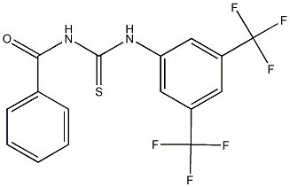 N-benzoyl-N'-[3,5-bis(trifluoromethyl)phenyl]thiourea Structure