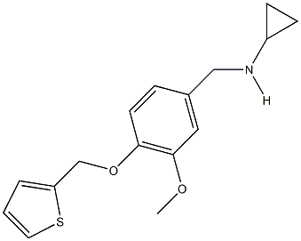 N-cyclopropyl-N-[3-methoxy-4-(2-thienylmethoxy)benzyl]amine 구조식 이미지