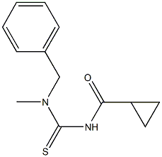 N-benzyl-N'-(cyclopropylcarbonyl)-N-methylthiourea 구조식 이미지