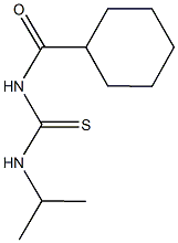 N-(cyclohexylcarbonyl)-N'-isopropylthiourea 구조식 이미지