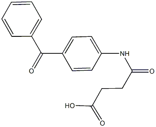 4-(4-benzoylanilino)-4-oxobutanoic acid 구조식 이미지