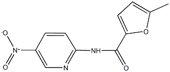 N-{5-nitro-2-pyridinyl}-5-methyl-2-furamide 구조식 이미지