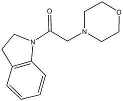 1-(4-morpholinylacetyl)indoline Structure