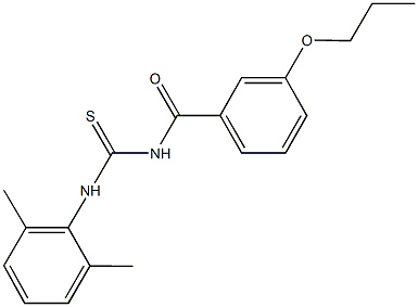 N-(2,6-dimethylphenyl)-N'-(3-propoxybenzoyl)thiourea 구조식 이미지