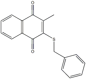 2-(benzylsulfanyl)-3-methylnaphthoquinone 구조식 이미지