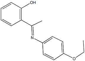 2-[N-(4-ethoxyphenyl)ethanimidoyl]phenol 구조식 이미지