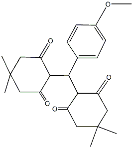 3-hydroxy-2-[(2-hydroxy-4,4-dimethyl-6-oxo-1-cyclohexen-1-yl)(4-methoxyphenyl)methyl]-5,5-dimethyl-2-cyclohexen-1-one Structure