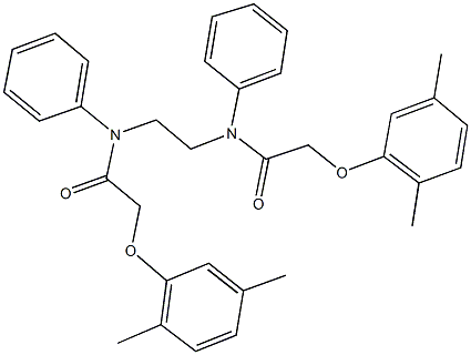 2-(2,5-dimethylphenoxy)-N-(2-{[(2,5-dimethylphenoxy)acetyl]anilino}ethyl)-N-phenylacetamide 구조식 이미지