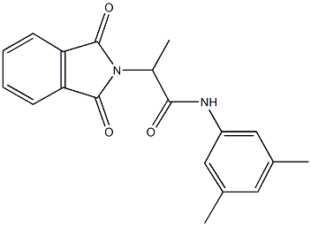 N-(3,5-dimethylphenyl)-2-(1,3-dioxo-1,3-dihydro-2H-isoindol-2-yl)propanamide 구조식 이미지