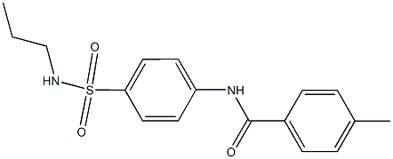 4-methyl-N-{4-[(propylamino)sulfonyl]phenyl}benzamide Structure