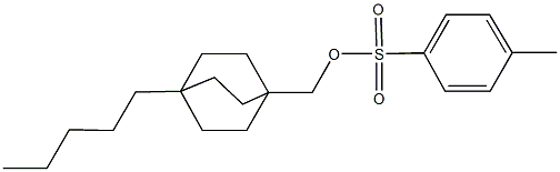 (4-pentylbicyclo[2.2.2]oct-1-yl)methyl 4-methylbenzenesulfonate 구조식 이미지