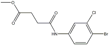 methyl 4-(4-bromo-3-chloroanilino)-4-oxobutanoate Structure