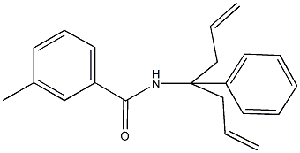 N-(1-allyl-1-phenyl-3-butenyl)-3-methylbenzamide 구조식 이미지