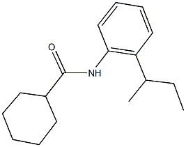 N-(2-sec-butylphenyl)cyclohexanecarboxamide Structure