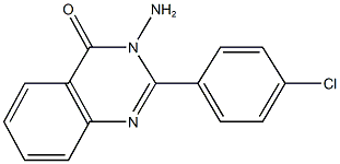 3-amino-2-(4-chlorophenyl)-4(3H)-quinazolinone 구조식 이미지