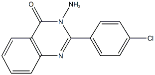 3-amino-2-(4-chlorophenyl)-4(3H)-quinazolinone Structure