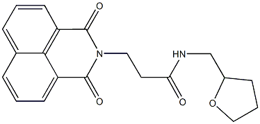 3-(1,3-dioxo-1H-benzo[de]isoquinolin-2(3H)-yl)-N-(tetrahydro-2-furanylmethyl)propanamide 구조식 이미지