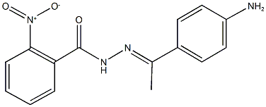 N'-[1-(4-aminophenyl)ethylidene]-2-nitrobenzohydrazide Structure