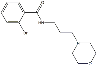 2-bromo-N-[3-(4-morpholinyl)propyl]benzamide 구조식 이미지