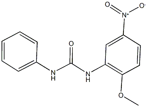 N-{5-nitro-2-methoxyphenyl}-N'-phenylurea 구조식 이미지