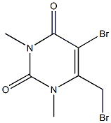 5-bromo-6-(bromomethyl)-1,3-dimethyl-2,4(1H,3H)-pyrimidinedione 구조식 이미지