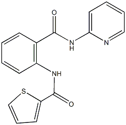 N-{2-[(2-pyridinylamino)carbonyl]phenyl}-2-thiophenecarboxamide Structure