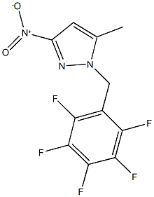 3-nitro-5-methyl-1-(2,3,4,5,6-pentafluorobenzyl)-1H-pyrazole Structure