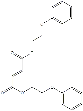 bis(2-phenoxyethyl) 2-butenedioate Structure