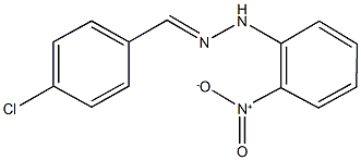 4-chlorobenzaldehyde {2-nitrophenyl}hydrazone 구조식 이미지