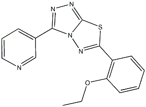 ethyl 2-[3-(3-pyridinyl)[1,2,4]triazolo[3,4-b][1,3,4]thiadiazol-6-yl]phenyl ether Structure
