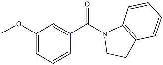 1-(3-methoxybenzoyl)indoline 구조식 이미지