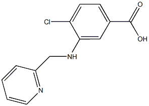 4-chloro-3-[(2-pyridinylmethyl)amino]benzoic acid Structure