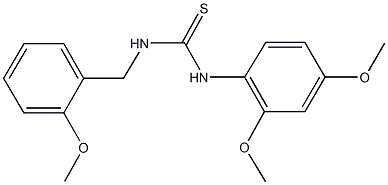 N-(2,4-dimethoxyphenyl)-N'-(2-methoxybenzyl)thiourea 구조식 이미지