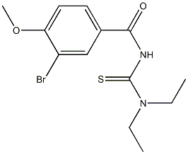N'-(3-bromo-4-methoxybenzoyl)-N,N-diethylthiourea 구조식 이미지